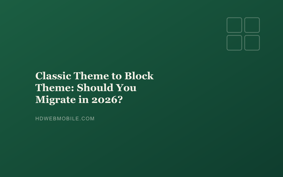 Classic theme to block theme migration banner