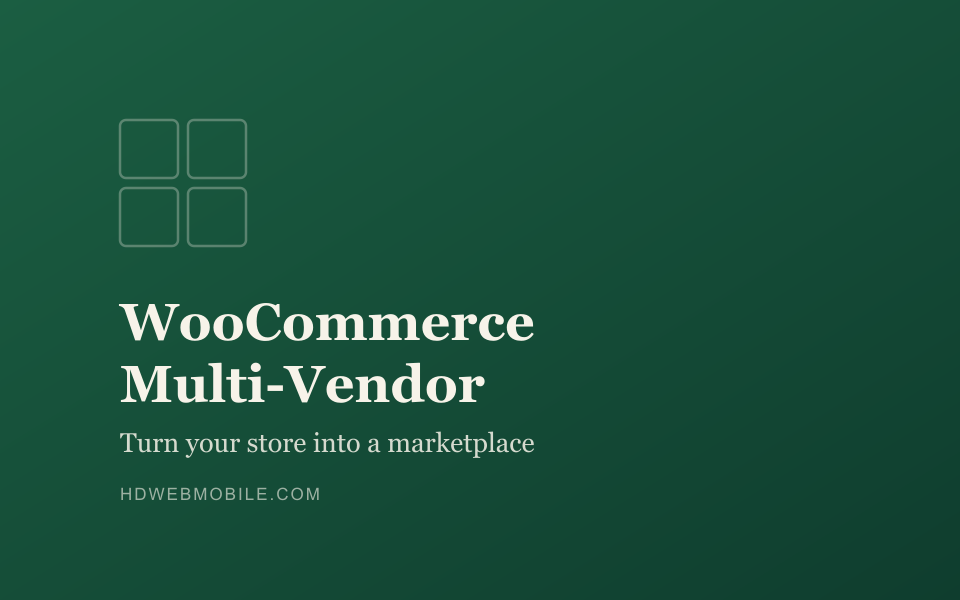 WooCommerce Multi-Vendor Marketplace banner - turn your store into a marketplace