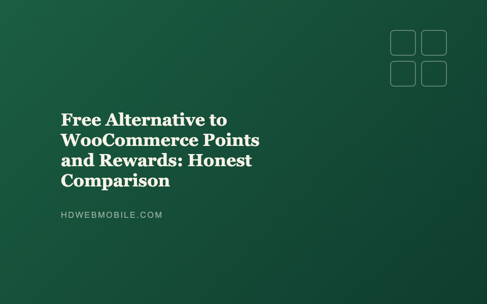 Free Alternative to WooCommerce Points and Rewards: Honest Comparison