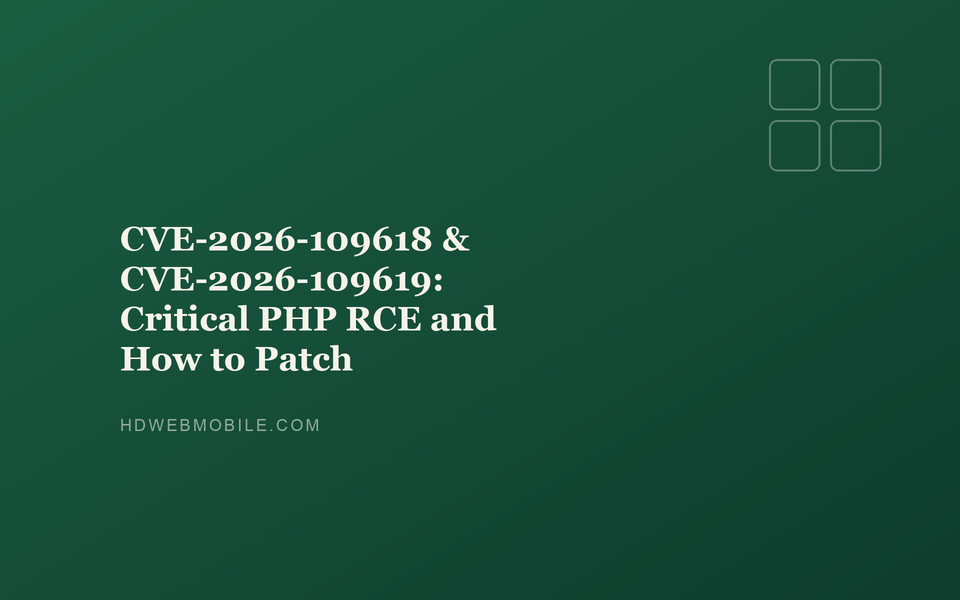CVE-2026-109618 & CVE-2026-109619: Critical PHP RCE and How to Patch